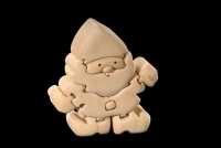 Santa Claus 3D-Puzzle in natural wood - Dolfi