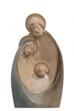 Sculpture Holy Family modern coloured - Wood Carvings Dolfi