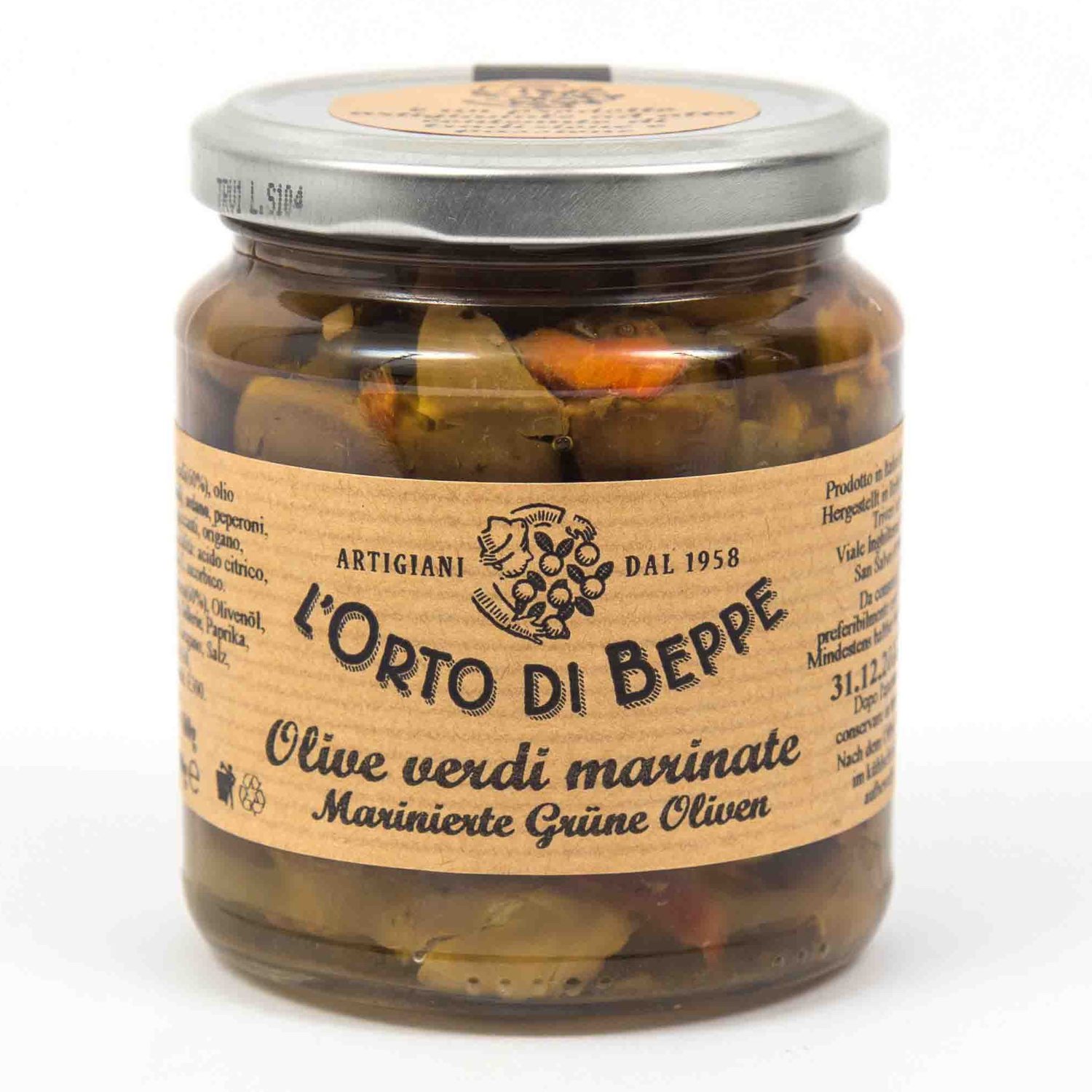 Marinated H&H - L\'Orto Shop Green ml. - Olives Beppe di 314