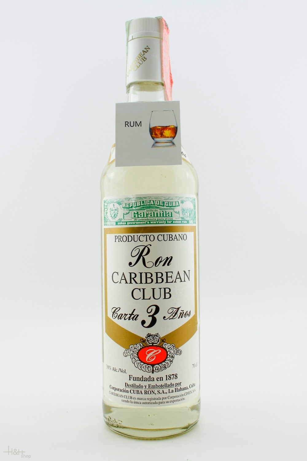H&H Rum Carta Shop - Blanca 3 Havana Anos cl. - - 38% 70 Club